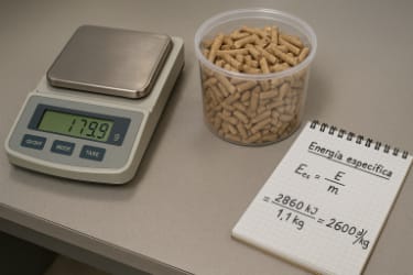 Densidad energética del pellet de madera: Cifras reales y cómo influyen en tu estufa