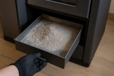 ¿Cuánta ceniza genera una estufa de pellet y cómo gestionarla?