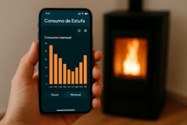 ¿Cuánto consume una estufa de pellet al mes?
