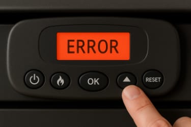 ¿Qué hacer si la estufa de pellet no enciende, o da error?